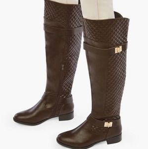 NWT Quilted Riding Boots (Wide Calf)